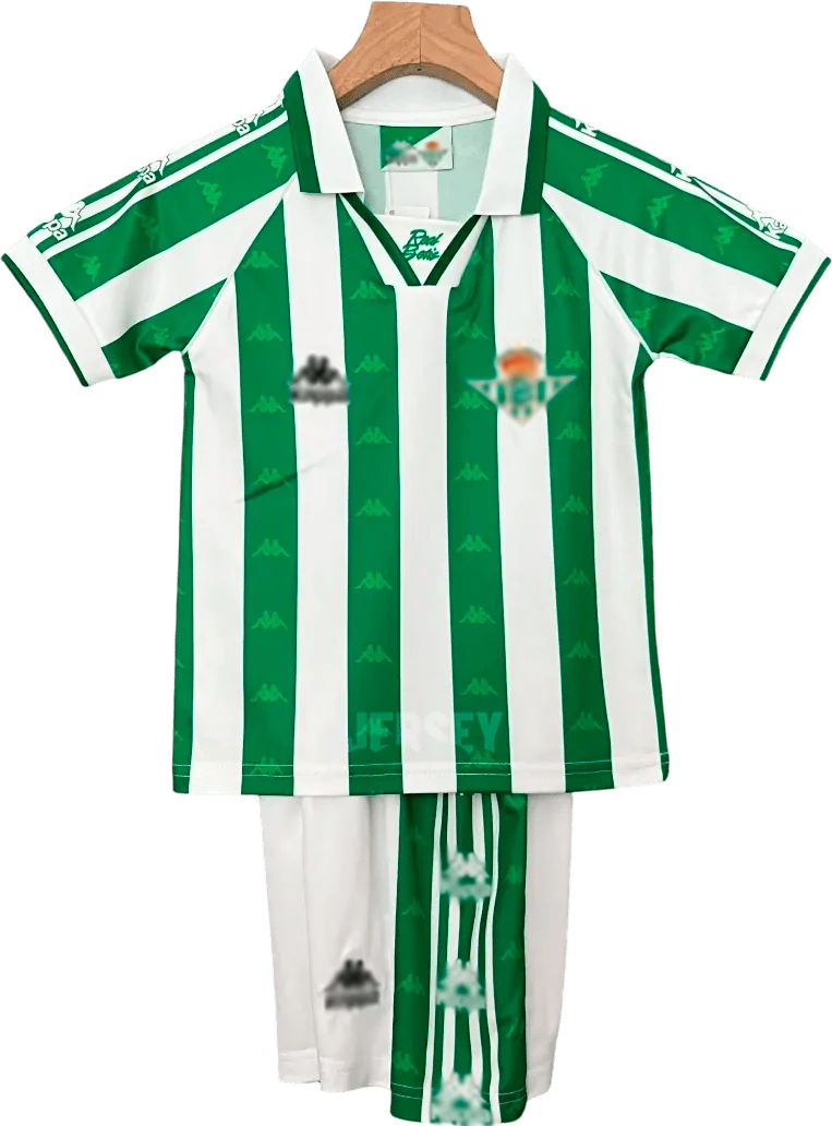 camiseta retro real betis local 1995 versión infantil