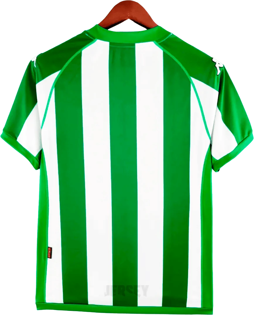 camiseta retro real betis 2001 02 reverso