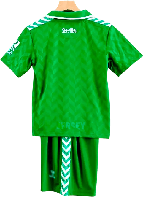 camiseta retro real betis 2023 24 visitante versión infantil reverso