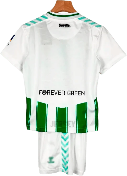 camiseta retro real betis 2023 24 versión infantil reverso