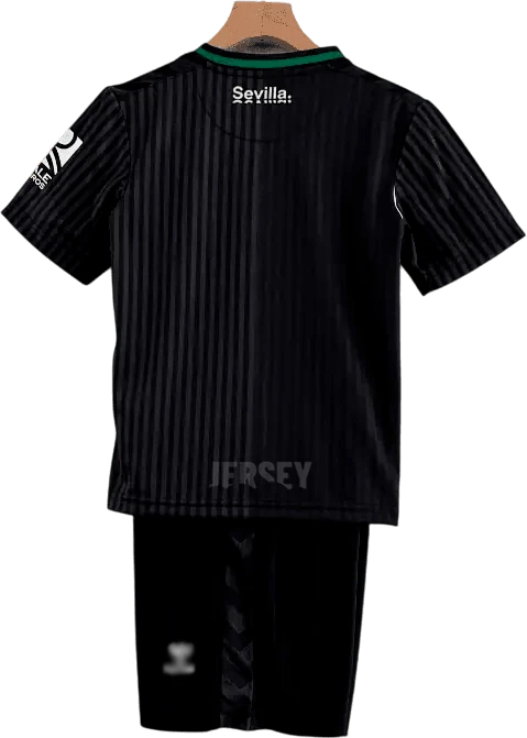 camiseta retro real betis 2023 24 tercera versión infantil reverso