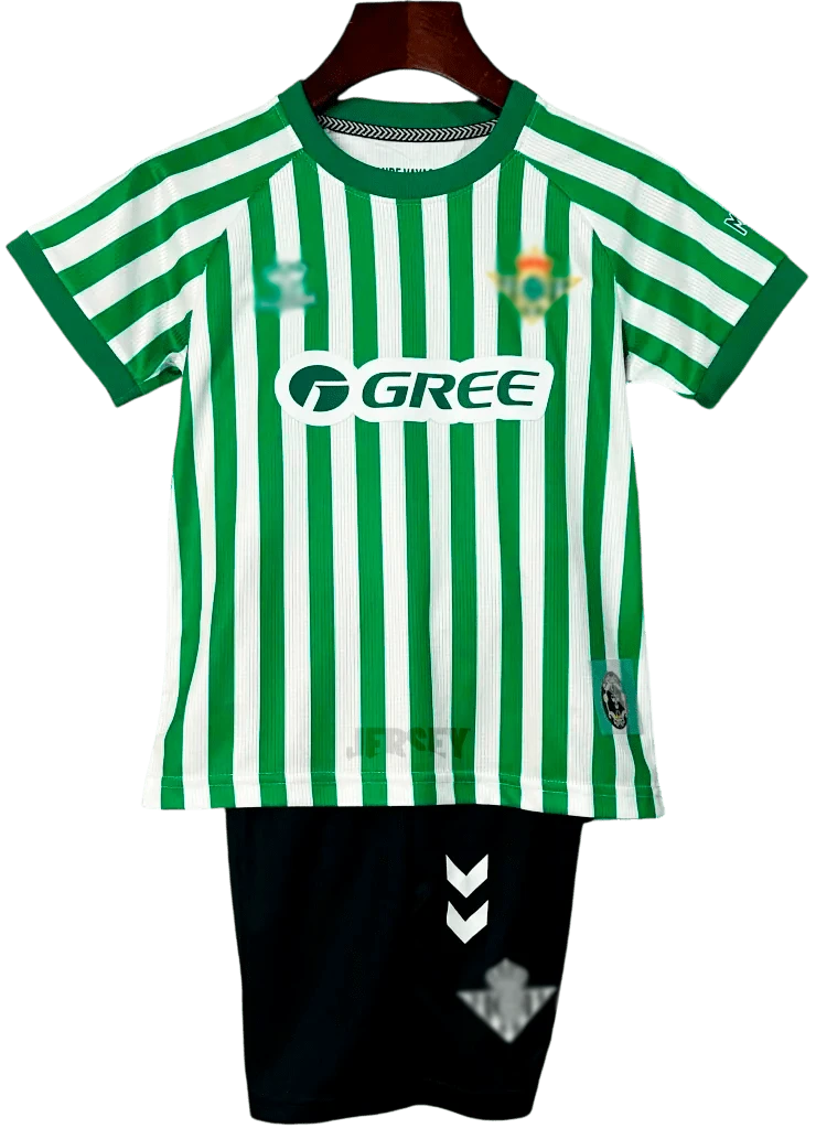 camiseta retro real betis 2025 26 conference league versión infantil