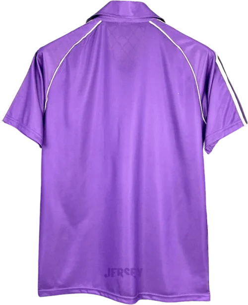 Camiseta del real madrid retro 1984 visitante reverso