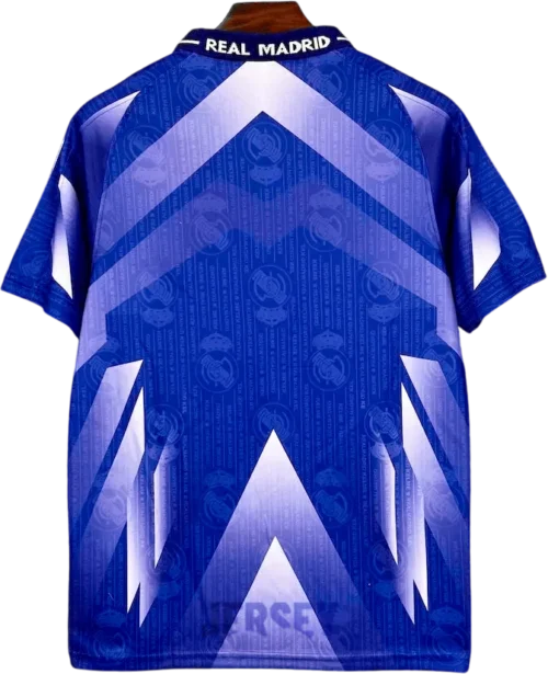 Camiseta del real madrid retro 1996 visitante reverso