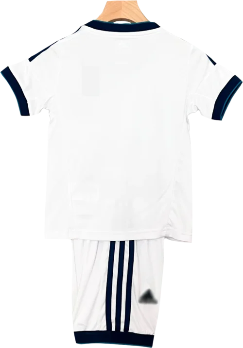 camiseta retro real madrid 2012 versión infantil reverso