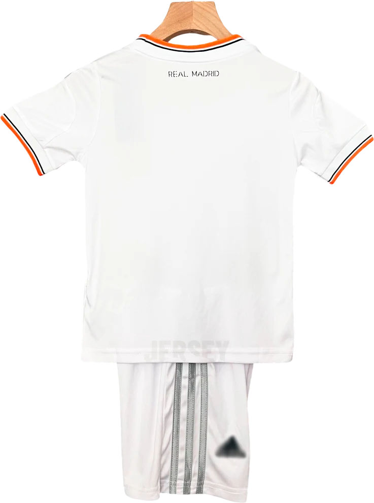 camiseta retro real madrid 2013 versión infantil reverso