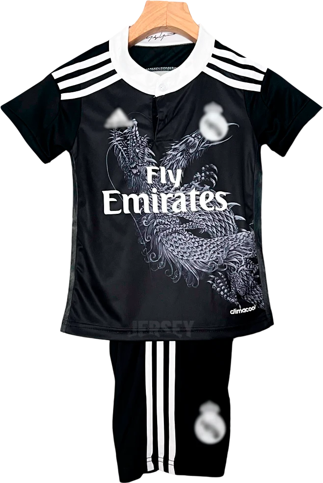 camiseta retro real madrid 2014 versión infantil tercera