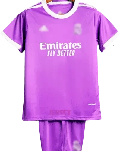 camiseta retro real madrid 2016 versión infantil visitante