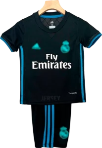 camiseta retro real madrid 2017 versión infantil visitante