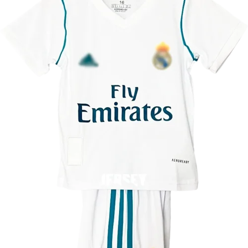 camiseta retro real madrid 2017 versión infantil