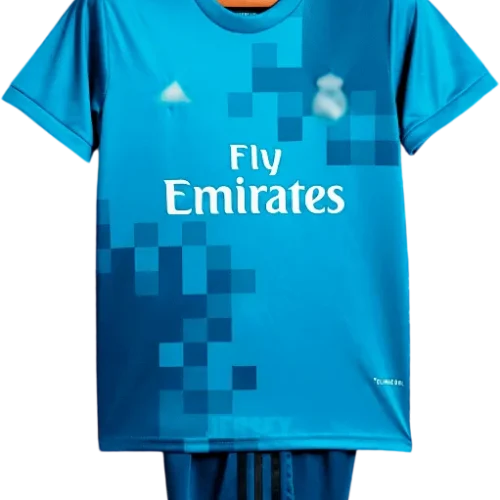 camiseta retro real madrid 2017 versión infantil tercera
