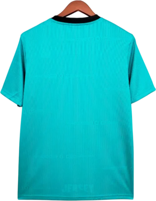 camiseta retro real madrid 2021 tercera reverso