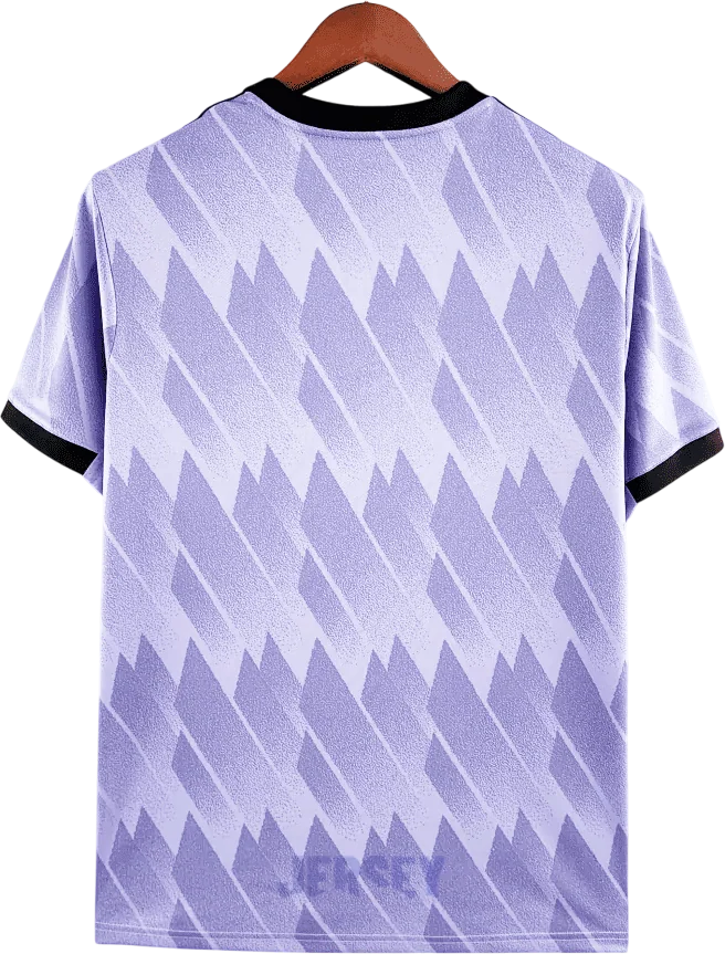 camiseta retro real madrid 2022 visitante reverso