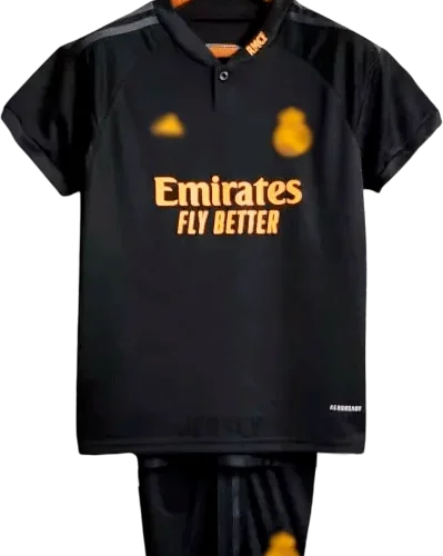 camiseta retro real madrid 2023 versión infantil tercera