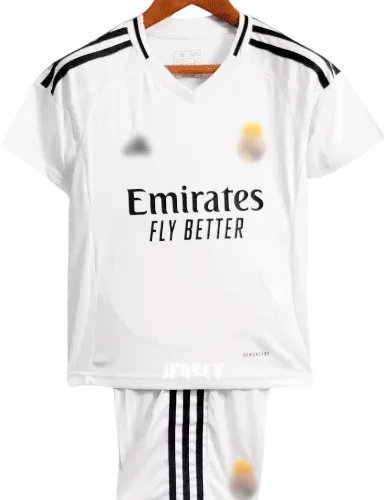 camiseta retro real madrid 2024 versión infantil