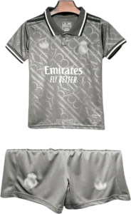 camiseta retro real madrid 2024 versión infantil tercera