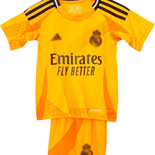 camiseta retro real madrid 2024 versión infantil visitante