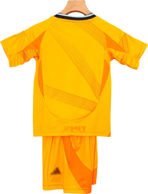 camiseta retro real madrid 2024 versión infantil visitante reverso