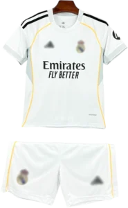 camiseta retro real madrid 2025 versión infantil