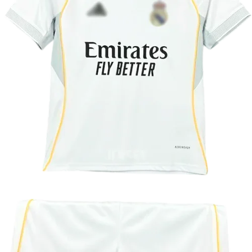 camiseta retro real madrid 2025 versión infantil