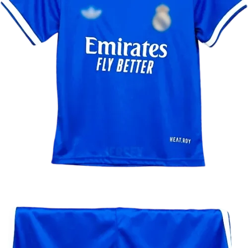 camiseta retro real madrid 2025 versión infantil tercera