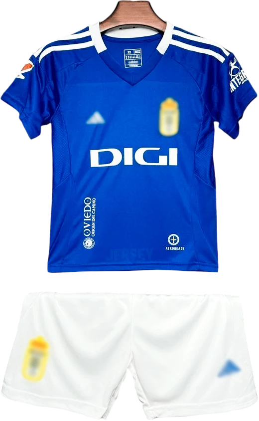 camiseta real oviedo versión infantil 2024 25
