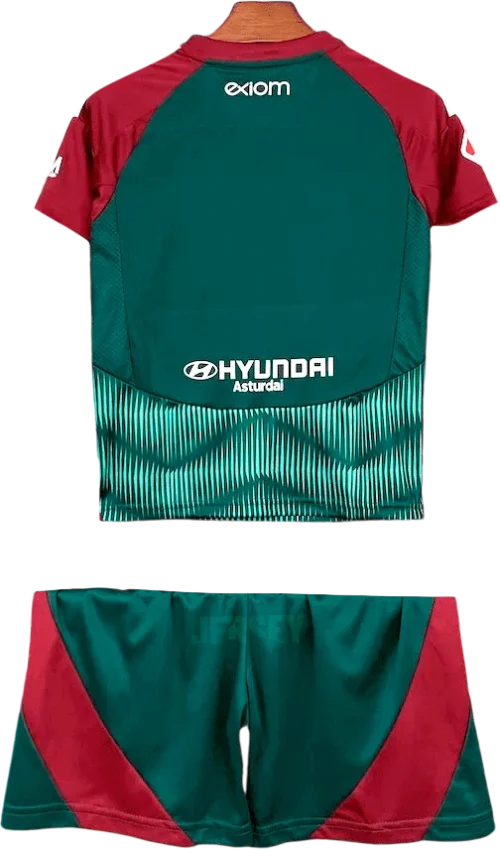 camiseta real oviedo 2024 25 versión infantil tercera reverso