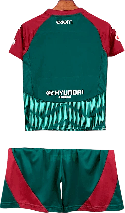 camiseta real oviedo 2024 25 versión infantil tercera reverso