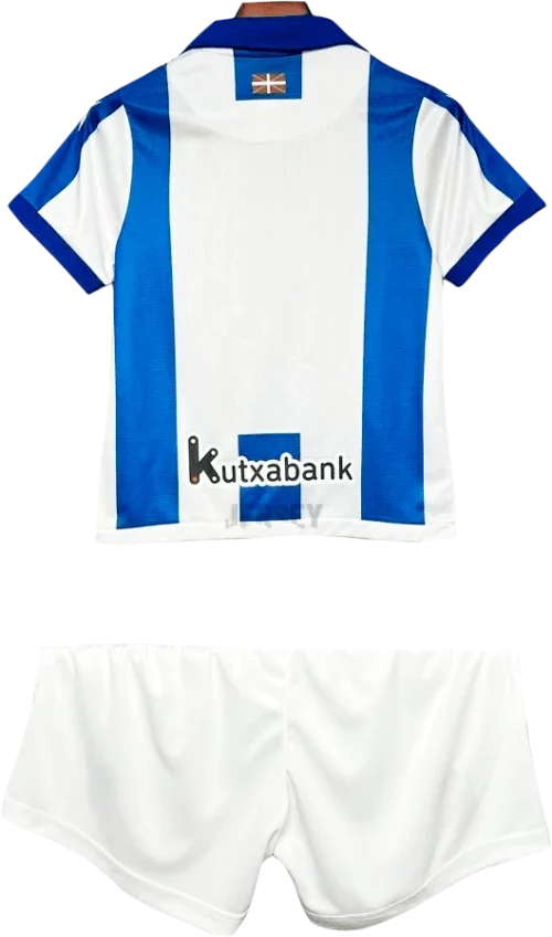 camiseta real sociedad 2024 25 versión infantil reverso