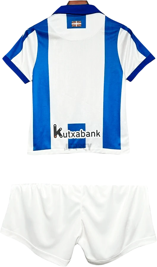 camiseta real sociedad 2024 25 versión infantil reverso
