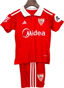 camiseta sevilla 2025 26 versión infantil visitante