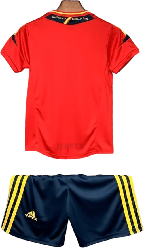 camiseta españa 2012 versión infantil local reverso