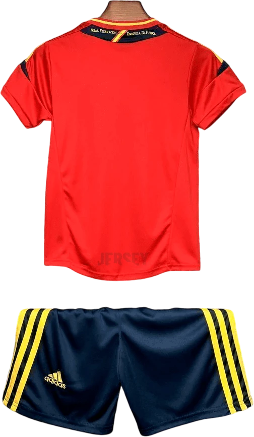 camiseta españa 2012 versión infantil local reverso