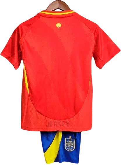 camiseta españa 2024 local versión infantil reverso
