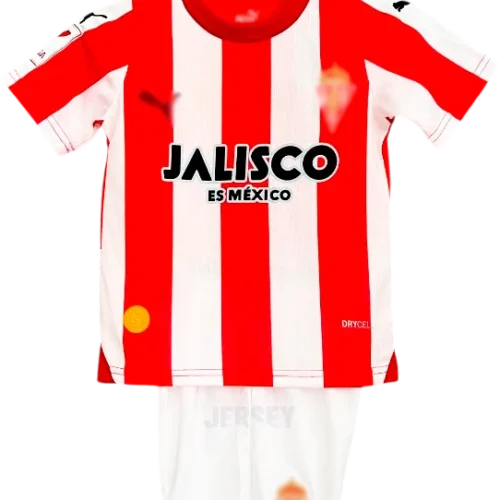 camiseta sporting de gijón 2023 24 versión infantil