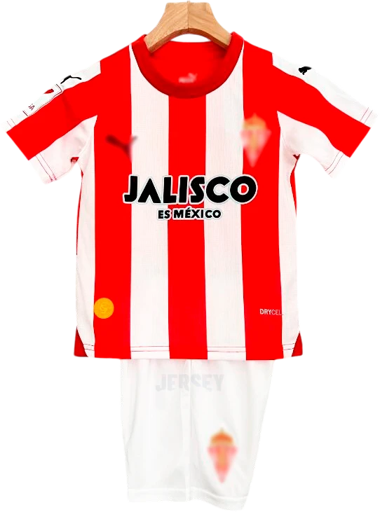 camiseta sporting de gijón 2023 24 versión infantil