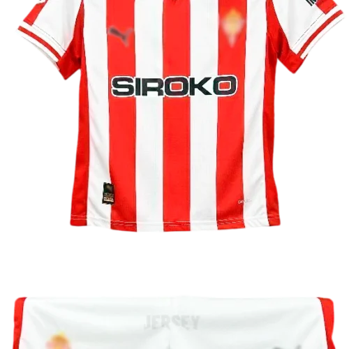camiseta sporting de gijón 2025 26 versión infantil
