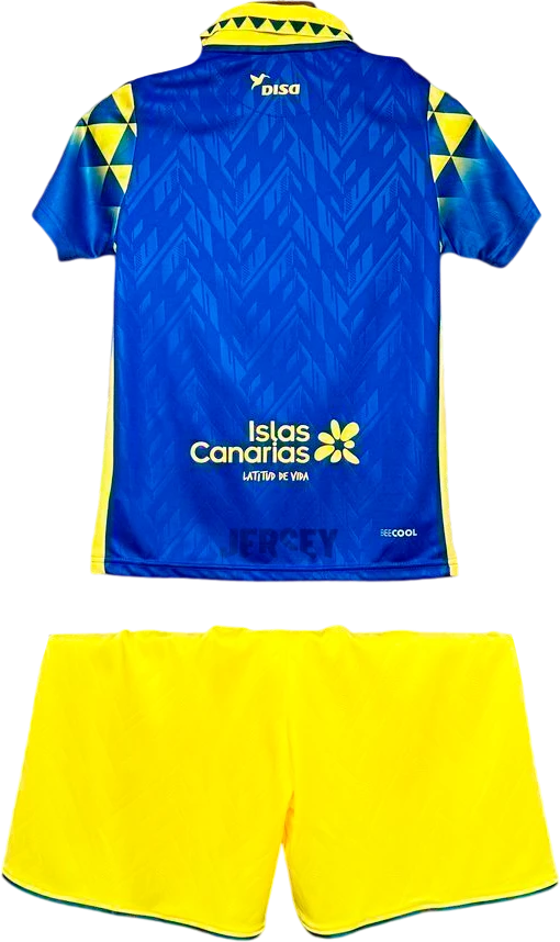 camiseta ud las palmas 2024 25 versión infantil visitante reverso