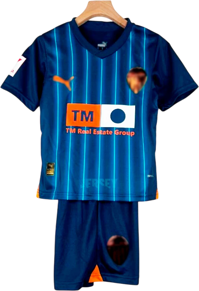 camiseta valencia 2023 24 versión infantil visitante