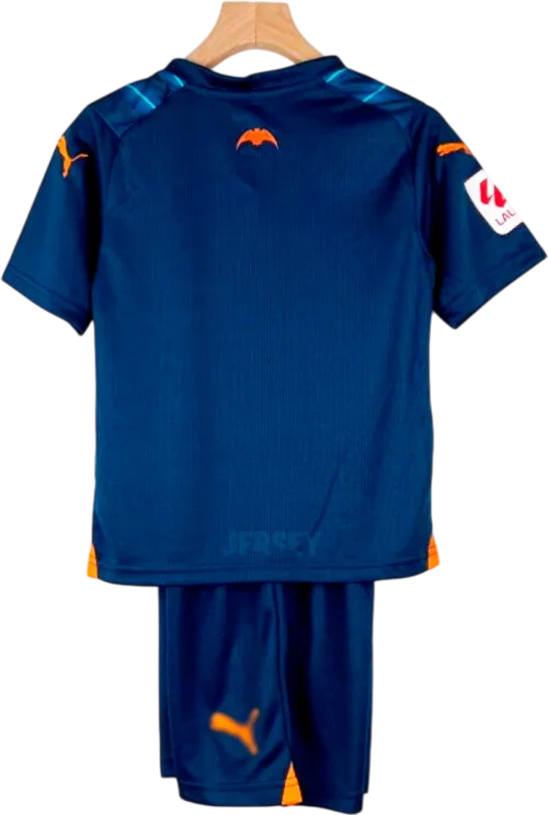 camiseta valencia 2023 24 versión infantil visitante reverso