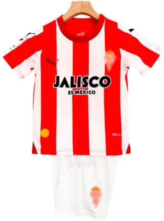 Camiseta Sporting de Gijón 2023-24 Versión Infantil Local