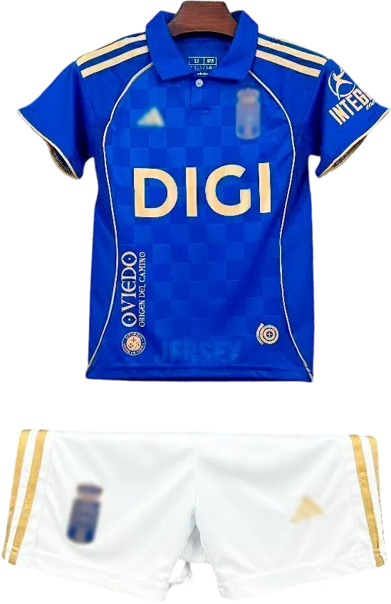 Camiseta Real Oviedo 2025-26 Versión Infantil Local