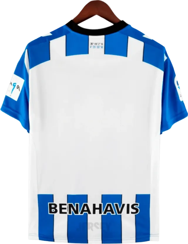 camiseta málaga 2022 23 reverso