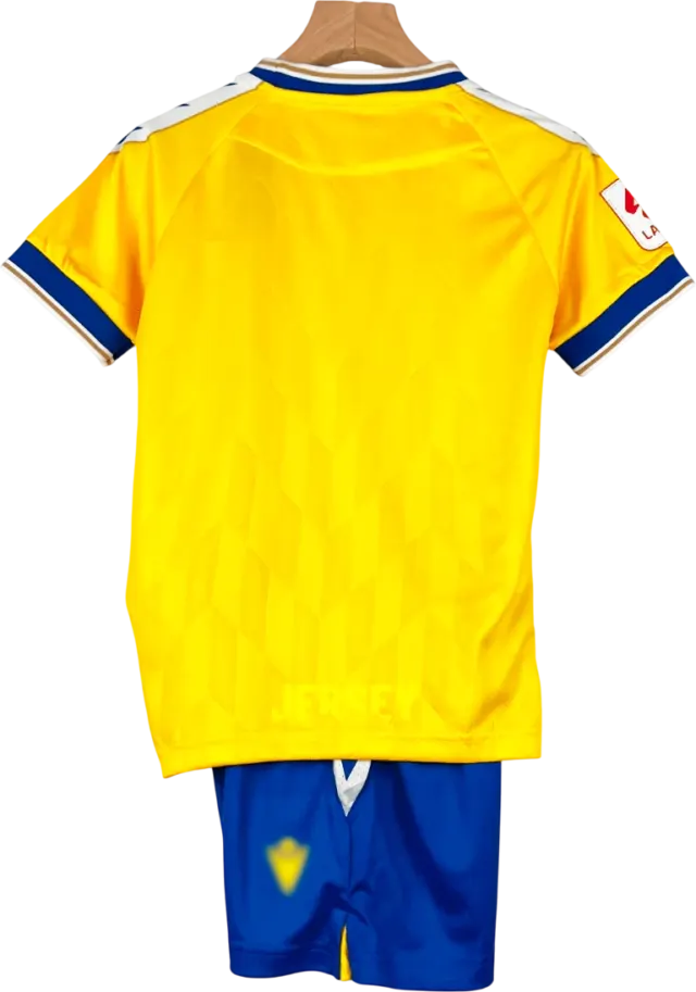 camiseta cádiz 2023 24 versión infantil reverso