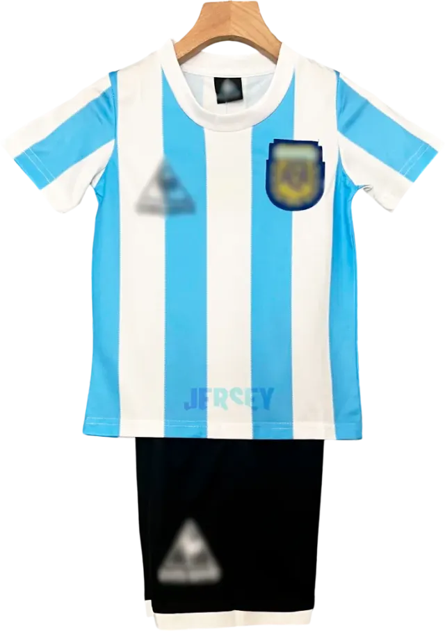 Camiseta Argentina 1986 Versión Infantil Local