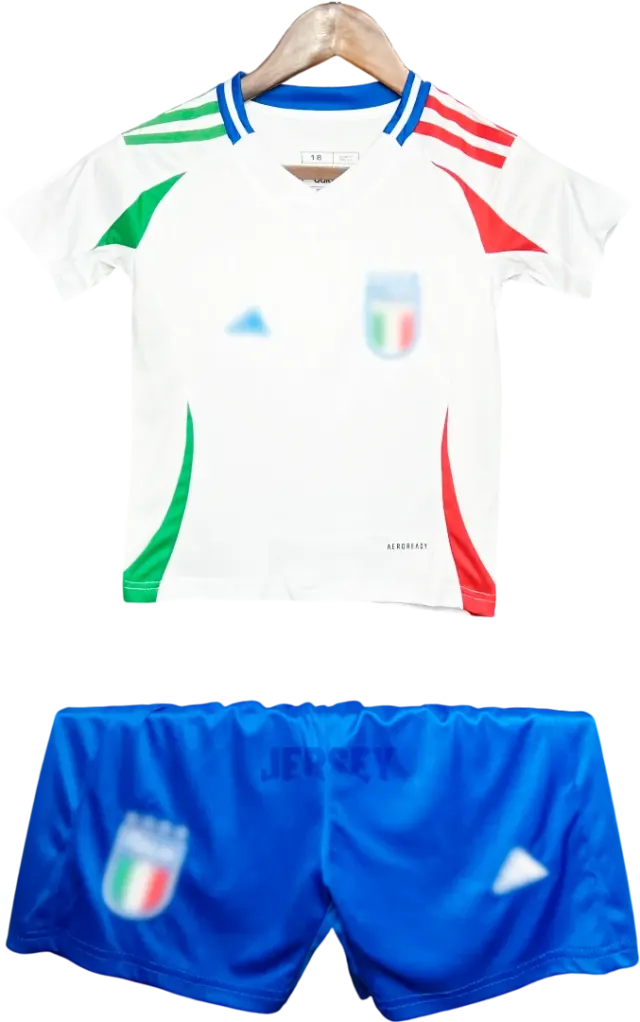 Camiseta Italia 2024 Versión Infantil Visitante