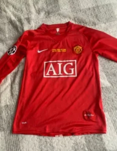 reseña de la camiseta manchester united 2007 manga larga