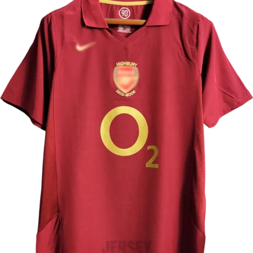 camiseta arsenal 2005 06