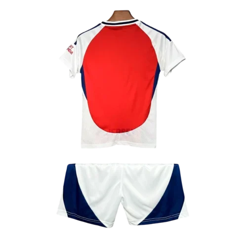 camiseta arsenal 2024 versión infantil reverso