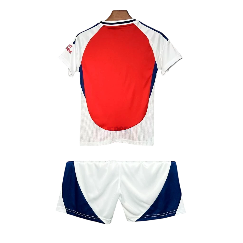 camiseta arsenal 2024 versión infantil reverso